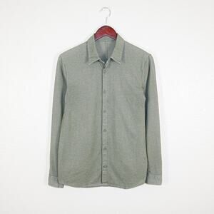 Lululemon Men's Commission Long Sleeve Shirt Riverstone Green fits M